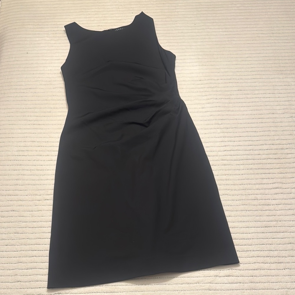 Theory Black Midi Sheath Dress